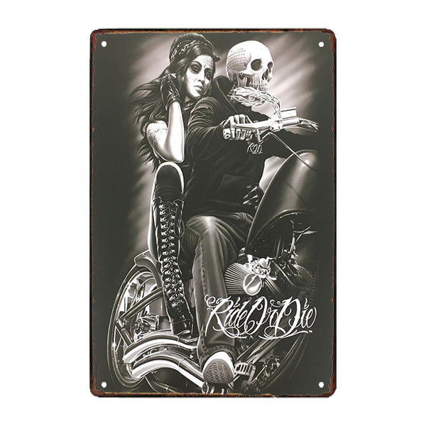 metall biker platte metall biker platte