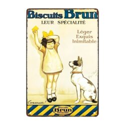 braune keks metallplatte
