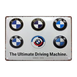 bmw metallplatte