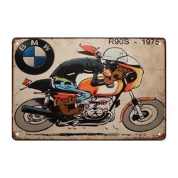 metallplatte bmw vintage