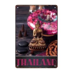 metall buddha platte