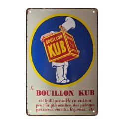 metallplatte bouillon kub
