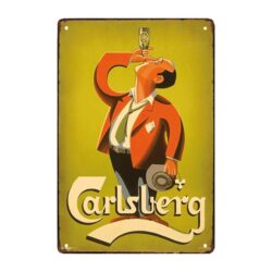 carlsberg metallplatte