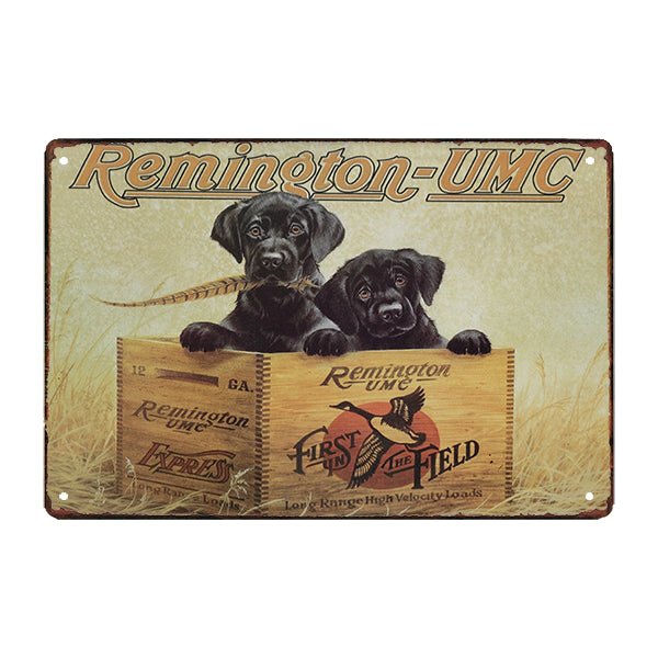 retro hunde metallplatte retro hunde metallplatte