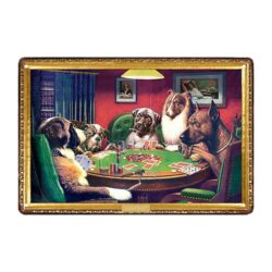 metallplatten hunde die poker spielen