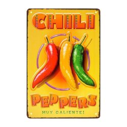 metallplatten chili paprika