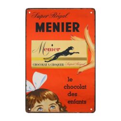 metallplatte schokoladen menier