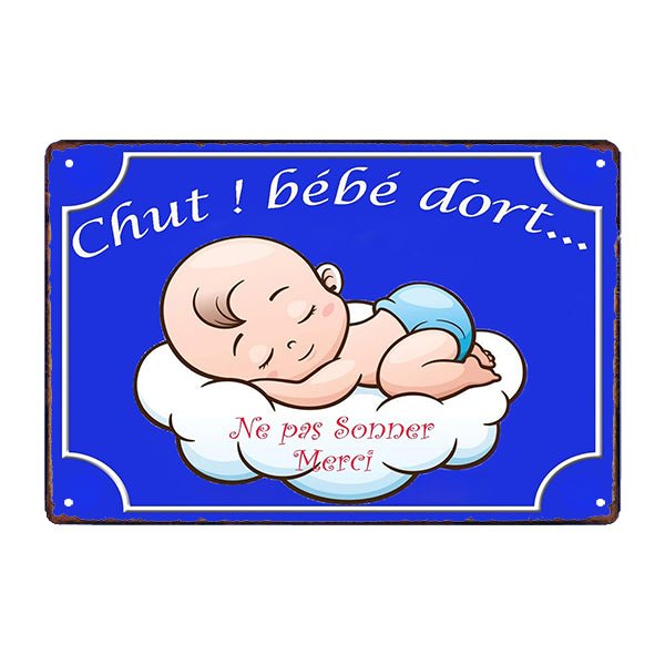 metallplatte psst baby schlafen metallplatte psst baby schlafen