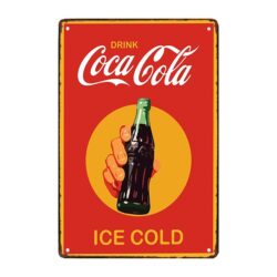 metallplatte coca cola 2018