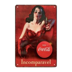 metallplatte coca cola incomparavel