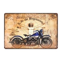 motorrad metallplatte