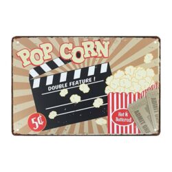 metall deko kino plakette