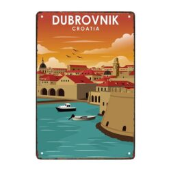 metallplatte deko dubrovnik