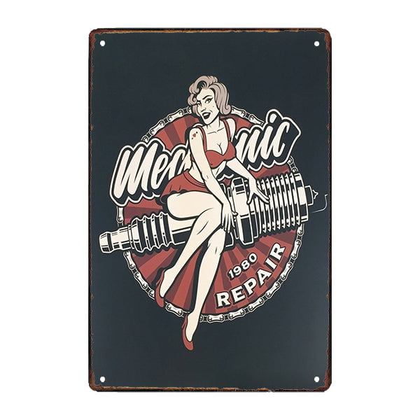 metallplatte deko garage pin up metallplatte deko garage pin up