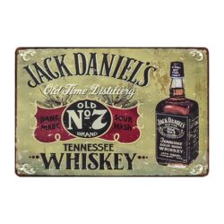 plakette metall deko jack daniels