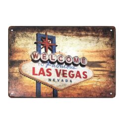 metallplatte deko las vegas