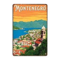 metallplatte deko montenegro