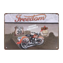 metall deko motorrad schild