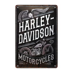 metallplatte deko moto harley davidson