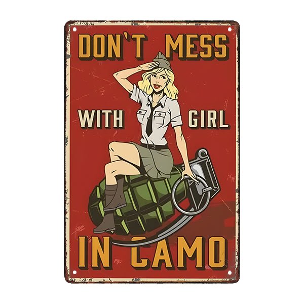 metall deko pin up militarschild metall deko pin up militarschild