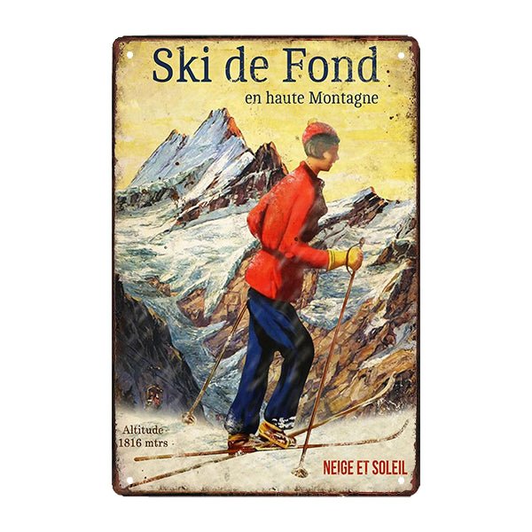 metall deko skiplatte metall deko skiplatte