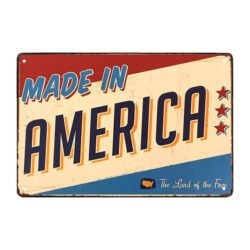 metallplatte deko usa