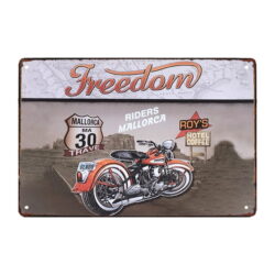 metall deko vintage moto 1 plakette