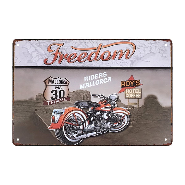 metall deko vintage moto 1 plakette metall deko vintage moto 1 plakette