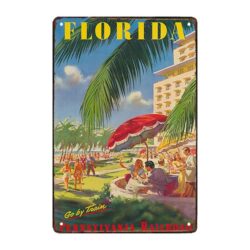 dekorative metallplatte florida
