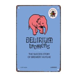 metallplakette delirium tremens