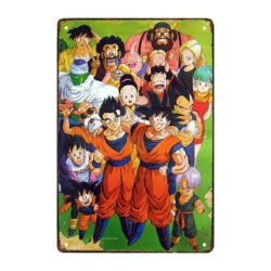 dragon ball metallplatte
