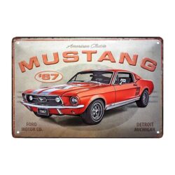metallplatte ford mustang