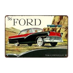 metallplatte ford mustang strasse