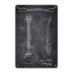 metallplatte gibson les paul