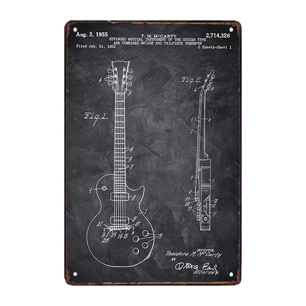 metallplatte gibson les paul metallplatte gibson les paul