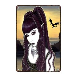 gothic metallplatte