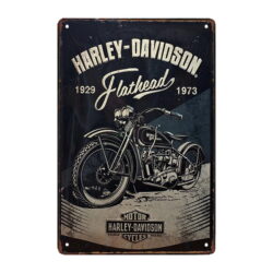 harley metallplatte