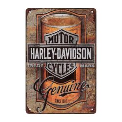 harley davidson metallplatte