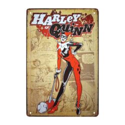 metallplatte harley quinn