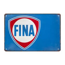 old fina werbeschild
