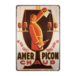altes metall picon werbeschild