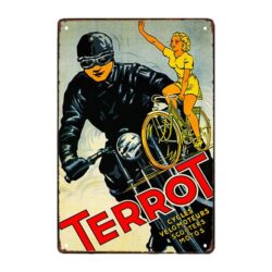 old moto terrot werbeschild
