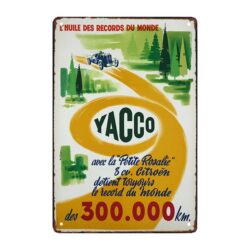 old yacco werbeschild