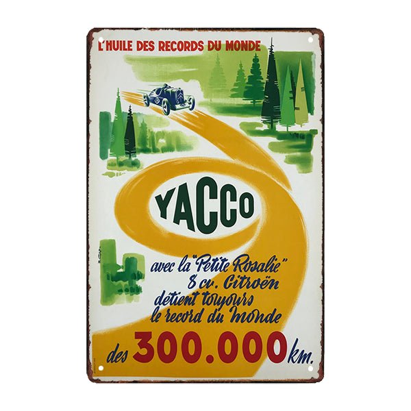 old yacco werbeschild old yacco werbeschild