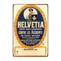 werbeplakette versicherung helvetia
