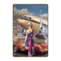 flugzeug werbetafel