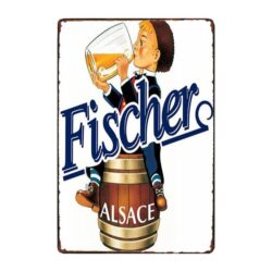 werbeteller bier fischer