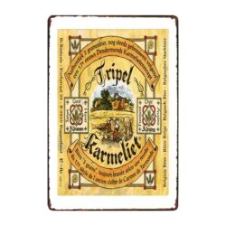 werbeteller bier karmeliet