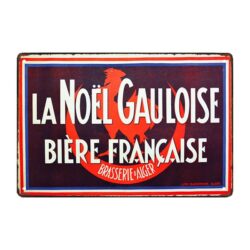 vintage metallplatte br biere la gauloise