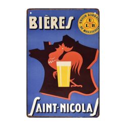 werbeteller bier saint nicolas